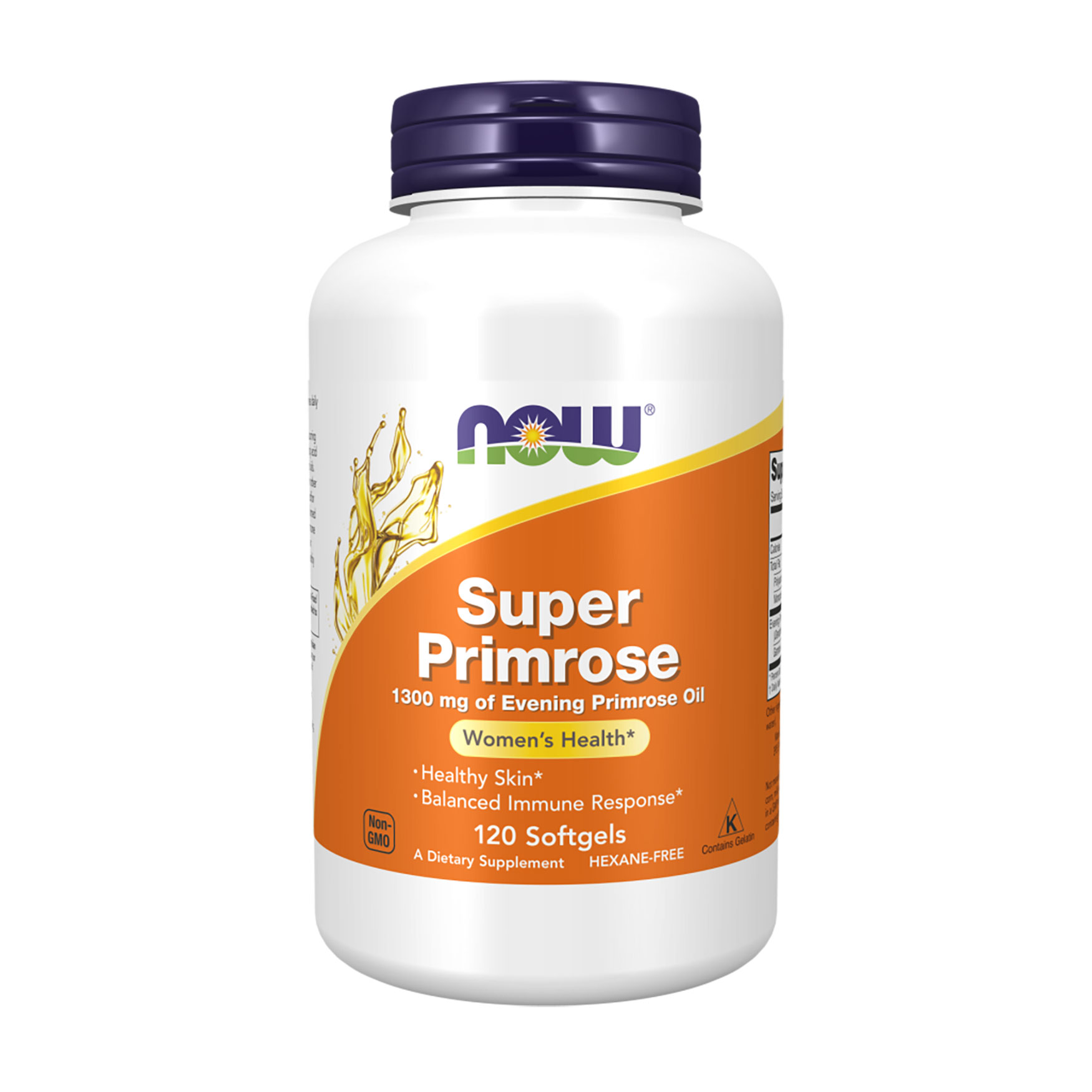 Олія примули вечірньої NOW Foods Super Primrosе 1300 мг, 120 капсул
